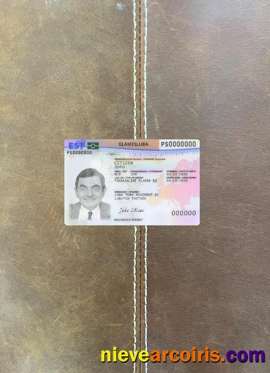 Estonia residence permit card photolook